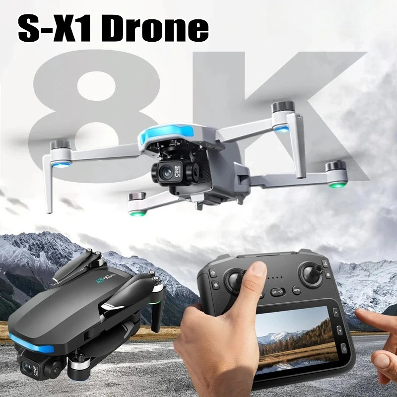 Drone Thermal Imaging - Drone S-X1 Asli 8K HD Profesional