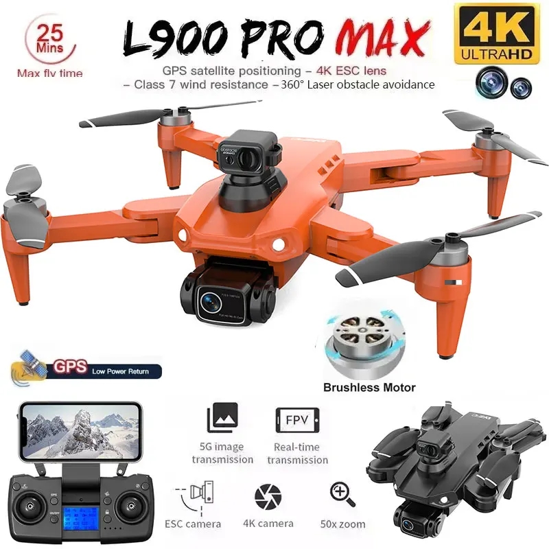 L900 Pro MAX Drone GPS, mainan - Drone Surveying ulasan dan harga