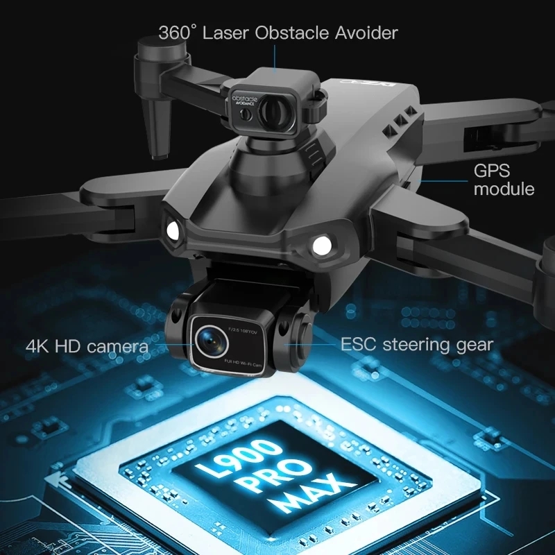 L900 Pro MAX Drone GPS, mainan - Drone Surveying ulasan dan harga