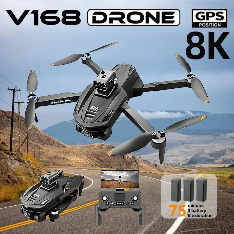 Drone GPS V168 Profesional den - Drone Surveying ulasan dan harga