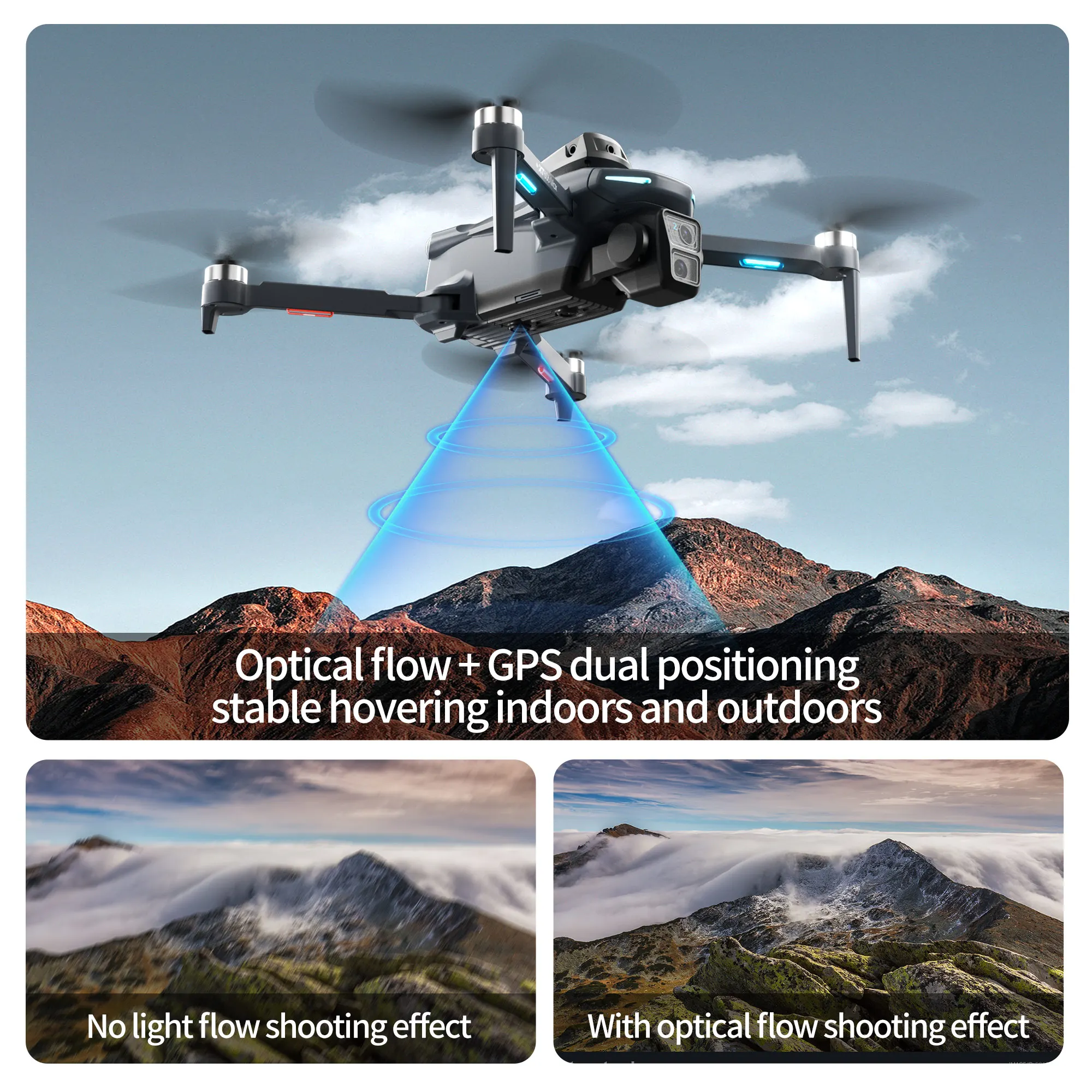 Drone XT606 MAX GPS 4K Profesi - Drone Surveying ulasan dan harga